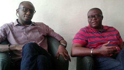 (L-r): Chukwuemeka Fred Agbata jr. (CFA), tech trends presenter at ChannelsTV and Ehi Braimah, managing director and CEO, Neo Media & Marketing and the lead Convener of NITEC 2016, during a chat with the media in Lagos recently.